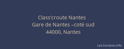 Class'croute Nantes