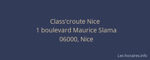Class'croute Nice