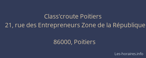 Class'croute Poitiers