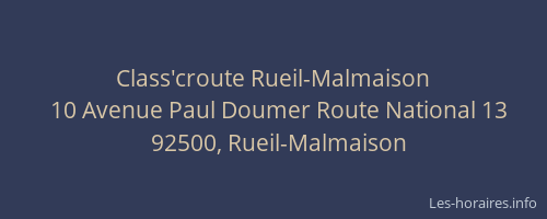 Class'croute Rueil-Malmaison
