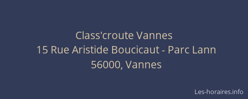 Class'croute Vannes