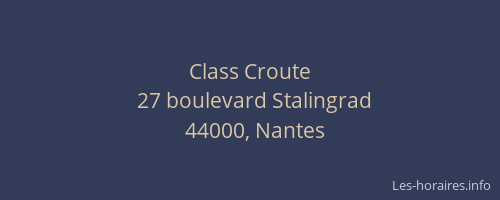 Class Croute