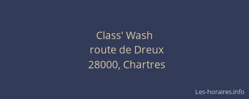 Class' Wash