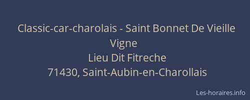 Classic-car-charolais - Saint Bonnet De Vieille Vigne