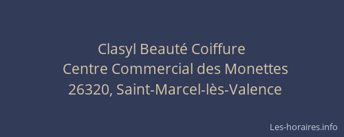 Clasyl Beaut&eacute; Coiffure