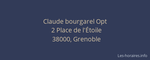 Claude bourgarel Opt