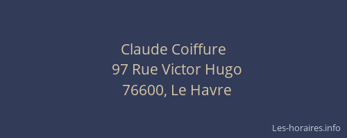 Claude Coiffure