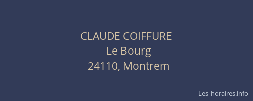 CLAUDE COIFFURE