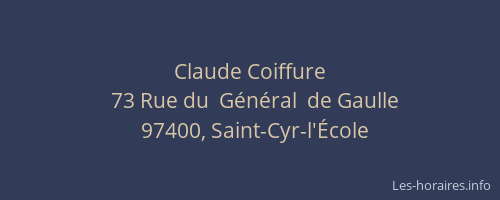 Claude Coiffure