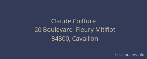 Claude Coiffure