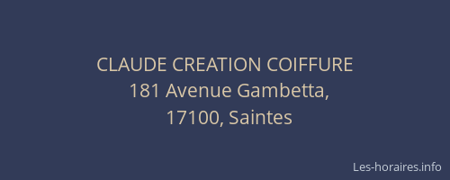 CLAUDE CREATION COIFFURE