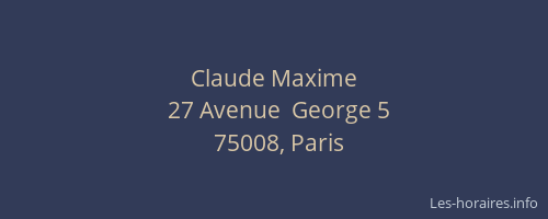 Claude Maxime