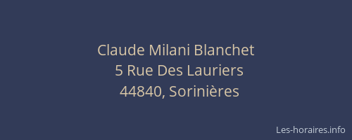 Claude Milani Blanchet