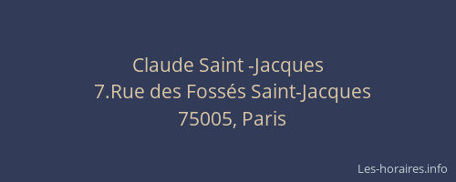 Claude Saint -Jacques