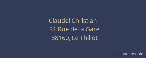 Claudel Christian