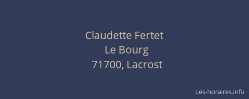 Claudette Fertet