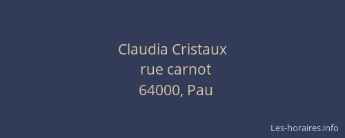 Claudia Cristaux