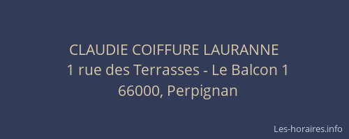 CLAUDIE COIFFURE LAURANNE