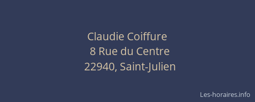 Claudie Coiffure