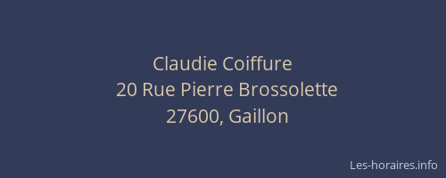 Claudie Coiffure