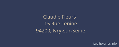Claudie Fleurs