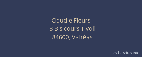 Claudie Fleurs