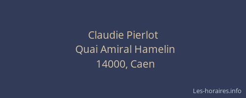 Claudie Pierlot