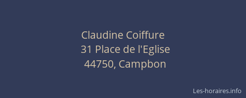 Claudine Coiffure