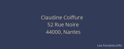 Claudine Coiffure