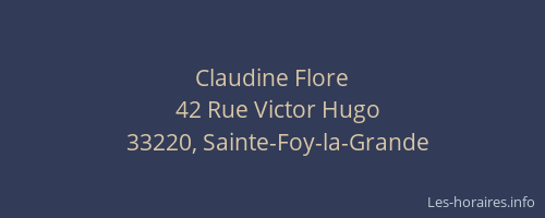Claudine Flore