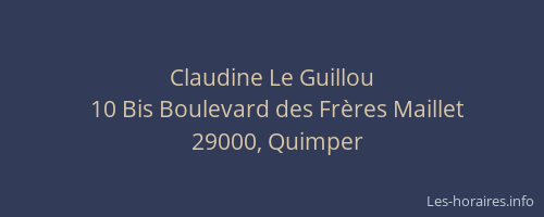 Claudine Le Guillou