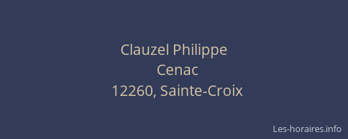 Clauzel Philippe