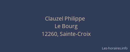 Clauzel Philippe