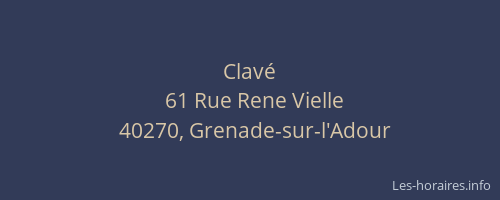 Clav&eacute;