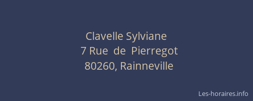 Clavelle Sylviane