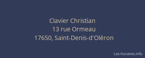 Clavier Christian