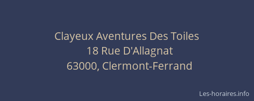 Clayeux Aventures Des Toiles