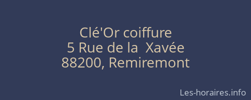 Clé'Or coiffure
