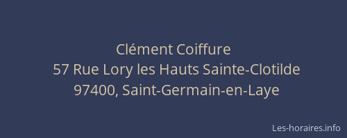 Cl&eacute;ment Coiffure