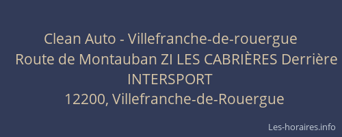 Clean Auto - Villefranche-de-rouergue