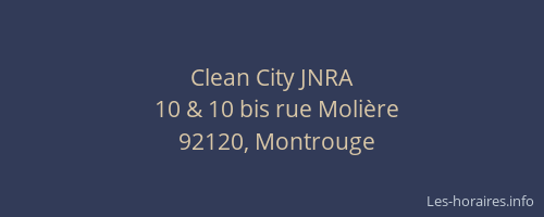 Clean City JNRA