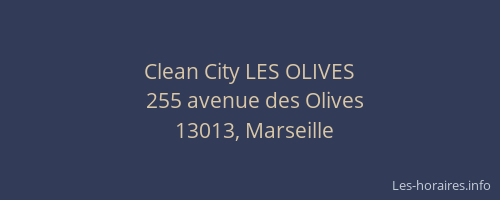 Clean City LES OLIVES