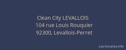 Clean City LEVALLOIS