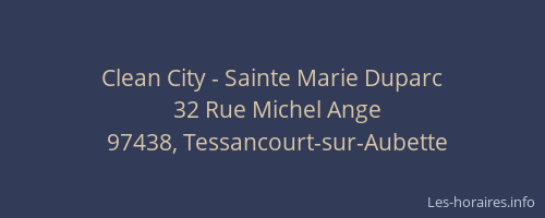 Clean City - Sainte Marie Duparc