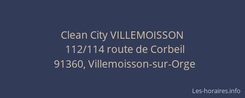 Clean City VILLEMOISSON
