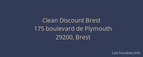 Clean Discount Brest