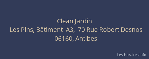Clean Jardin