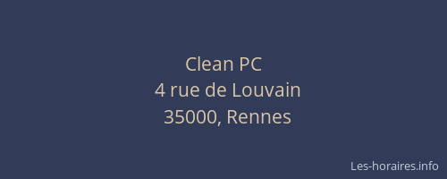 Clean PC