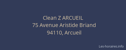 Clean Z ARCUEIL