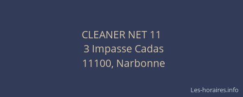 CLEANER NET 11